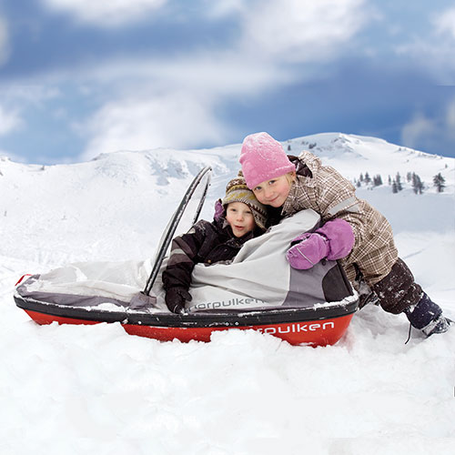 luge enfant pour randonnée hivernale