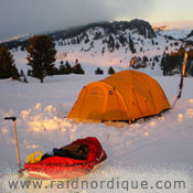 Pulka bivouac Grande Traversée du Vercors France