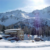 Ski Pulka famille cabane Saoseo, Grisons