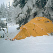 Traversée avec Tente dans la neige, Jura