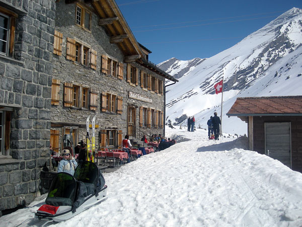 ski-pulka en famille