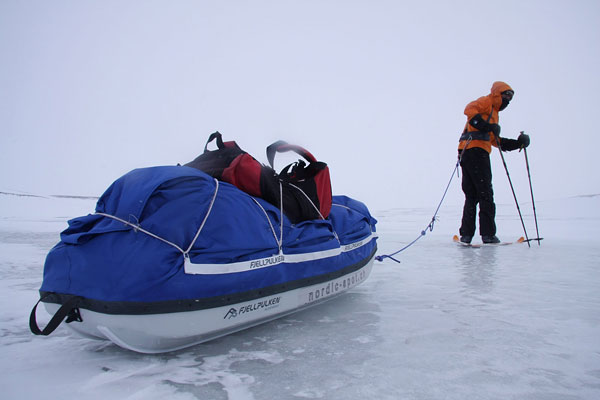 Raid ski-pulka en Islande